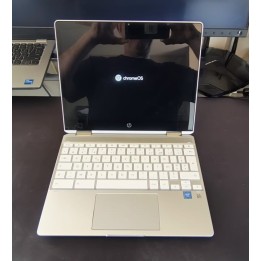 Chromebook 360 HP QWERTY (Intel Celeron N4020 CPU 2 threads 2.800 Ghz 4 GIG RAM)